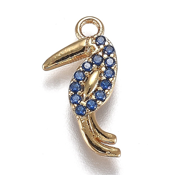 PandaHall Eco-Friendly Brass Micro Pave Royal Blue Cubic Zirconia Pendants, Long-Lasting Plated, Bird Shape, Golden, 16.5x8x2mm, Hole: 1.6mm...
PandaHall Eco-Friendly Brass Micro Pave Royal Blue Cubic Zirconia Pendants, Long-Lasting Plated, Bird Shape, Golden, 16.5x8x2mm, Hole: 1.6mm...