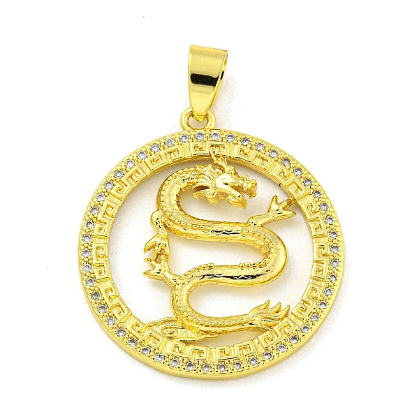 PandaHall Brass Micro Pave Clear Cubic Zirconia Pendant, Real 18K Gold Plated, Dragon, Round, 32x29.5x4mm, Hole: 6.5x4mm Brass+Cubic...
PandaHall Brass Micro Pave Clear Cubic Zirconia Pendant, Real 18K Gold Plated, Dragon, Round, 32x29.5x4mm, Hole: 6.5x4mm Brass+Cubic...