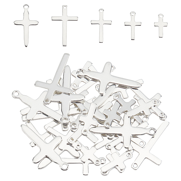 PandaHall Unicraftale 40Pcs 5 Style 304 Stainless Steel Pendants, Cross, Silver, 14.5~27x8~16x0.6~0.8mm, Hole: 1.2~2mm, 8pcs/style 304...
PandaHall Unicraftale 40Pcs 5 Style 304 Stainless Steel Pendants, Cross, Silver, 14.5~27x8~16x0.6~0.8mm, Hole: 1.2~2mm, 8pcs/style 304...