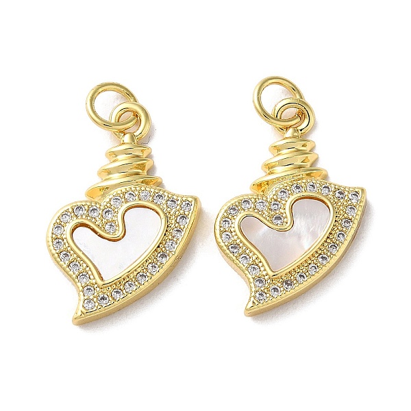 PandaHall Valentine"s Day Brass Micro Pave Clear Cubic Zirconia Pendants, with Shell, Heart, Real 18K Gold Plated, 21x18x3mm, Hole: 3.5mm...
PandaHall Valentine"s Day Brass Micro Pave Clear Cubic Zirconia Pendants, with Shell, Heart, Real 18K Gold Plated, 21x18x3mm, Hole: 3.5mm...