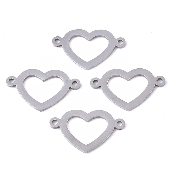 PandaHall 201 Stainless Steel Links connectors, Laser Cut, Heart, Stainless Steel Color, 12x20x1mm, Hole: 1.4mm 201 Stainless Steel Heart
PandaHall 201 Stainless Steel Links connectors, Laser Cut, Heart, Stainless Steel Color, 12x20x1mm, Hole: 1.4mm 201 Stainless Steel Heart