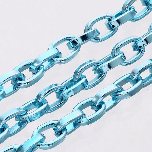 PandaHall Aluminium Cable Chains, Unwelded, Flat Oval, Blue, 8x5.5x2mm Aluminum Blue
PandaHall Aluminium Cable Chains, Unwelded, Flat Oval, Blue, 8x5.5x2mm Aluminum Blue