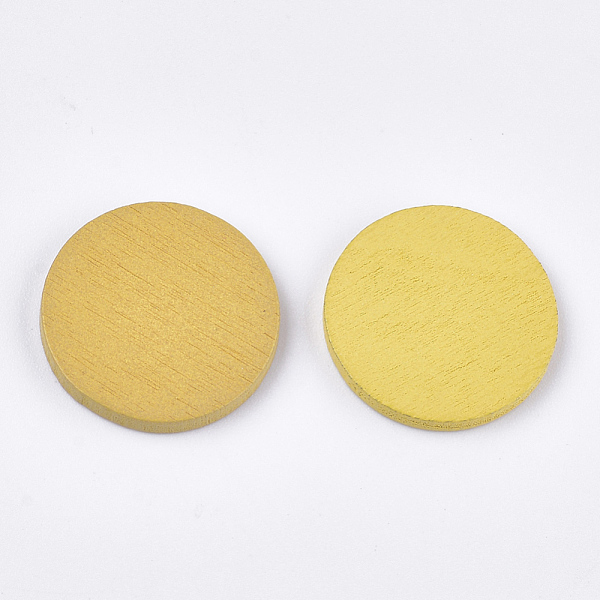 PandaHall Painted Poplar Wood Cabochons, Flat Round, Gold, 19x2mm Wood Flat Round Gold
PandaHall Painted Poplar Wood Cabochons, Flat Round, Gold, 19x2mm Wood Flat Round Gold