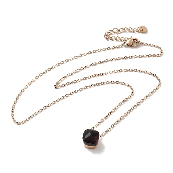 PandaHall Glass Square Pendant Necklace with 304 Stainless Steel Cable Chains, Light Gold, 17.56 inch(44.6cm) Glass Square
PandaHall Glass Square Pendant Necklace with 304 Stainless Steel Cable Chains, Light Gold, 17.56 inch(44.6cm) Glass Square