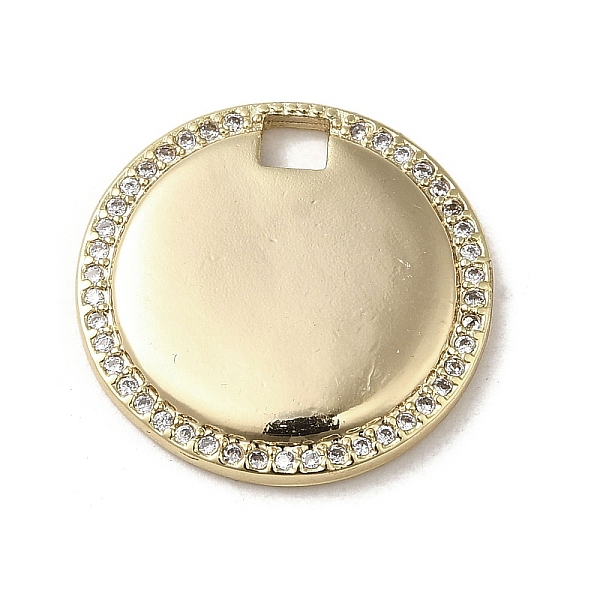 PandaHall Brass Micro Pave Cubic Zirconia Pendants, Real 18K Gold Plated, Flat Round, 18.5x2.3mm, Hole: 2.5x2.4mm Brass+Cubic Zirconia Flat..., Clear
PandaHall Brass Micro Pave Cubic Zirconia Pendants, Real 18K Gold Plated, Flat Round, 18.5x2.3mm, Hole: 2.5x2.4mm Brass+Cubic Zirconia Flat..., Clear