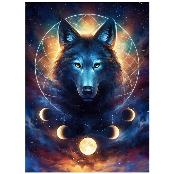 PandaHall DIY Diamond Painting Kits, with Resin Rhinestones, Diamond Sticky Pen, Tray Plate and Glue Clay, Wolf, Dodger Blue, 400x300mm...
PandaHall DIY Diamond Painting Kits, with Resin Rhinestones, Diamond Sticky Pen, Tray Plate and Glue Clay, Wolf, Dodger Blue, 400x300mm...