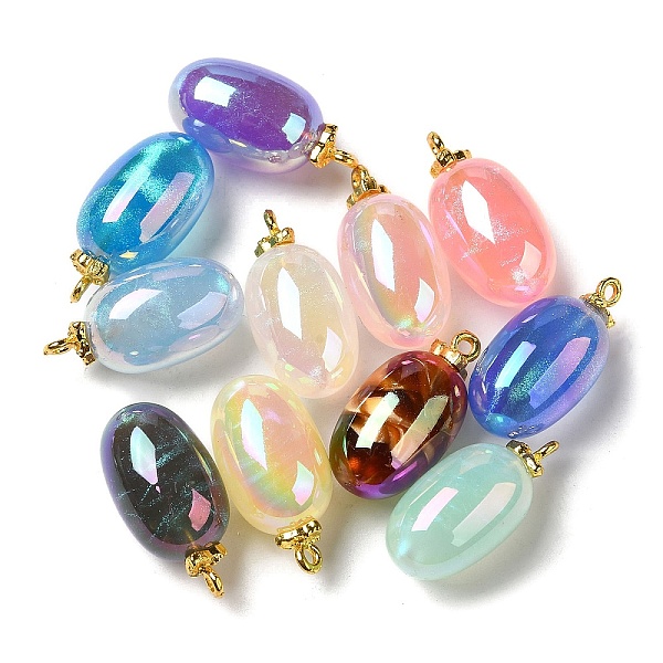 PandaHall Acrylic Pendants with Giltter Powder, with Alloy Finding, Oval, Mixed Color, 26~26.5x13~13.5x13~13.5mm, Hole: 2mm Acrylic Oval..., Multicolor
PandaHall Acrylic Pendants with Giltter Powder, with Alloy Finding, Oval, Mixed Color, 26~26.5x13~13.5x13~13.5mm, Hole: 2mm Acrylic Oval..., Multicolor