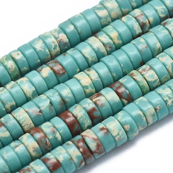 PandaHall Natural Imperial Jasper Beads Strands, Flat Round/Disc, 4x2mm, Hole: 0.7mm, about 167pcs/strand, 15.35 inch(39cm) Imperial Jasper...
PandaHall Natural Imperial Jasper Beads Strands, Flat Round/Disc, 4x2mm, Hole: 0.7mm, about 167pcs/strand, 15.35 inch(39cm) Imperial Jasper...