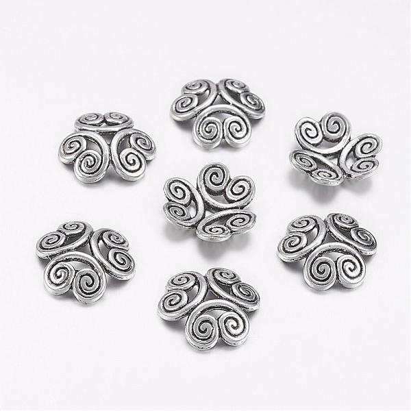 PandaHall Tibetan Style Bead Caps, Lead Free & Cadmium Free, Flower, Antique Silver, 13x3.5mm, Hole: 2mm Alloy
PandaHall Tibetan Style Bead Caps, Lead Free & Cadmium Free, Flower, Antique Silver, 13x3.5mm, Hole: 2mm Alloy