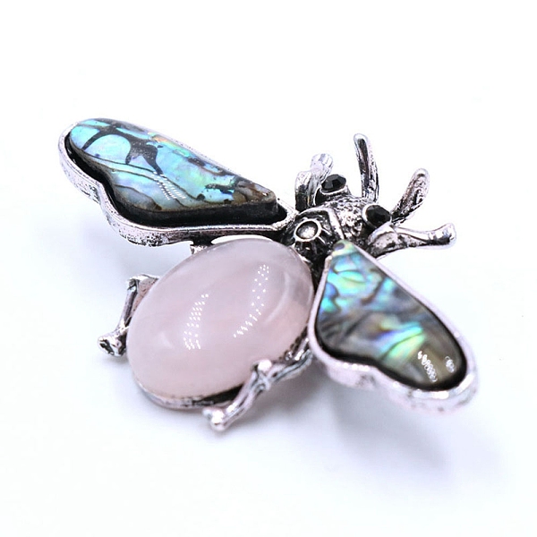 PandaHall Natural Rose Quartz Brooches, with Shell and Rhinestone, Insect, 36x60mm Rose Quartz Insects
PandaHall Natural Rose Quartz Brooches, with Shell and Rhinestone, Insect, 36x60mm Rose Quartz Insects