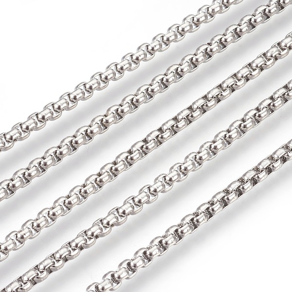 PandaHall 3.28 Feet 304 Stainless Steel Box Chains, Unwelded, Stainless Steel Color, 3mm 304 Stainless Steel
PandaHall 3.28 Feet 304 Stainless Steel Box Chains, Unwelded, Stainless Steel Color, 3mm 304 Stainless Steel