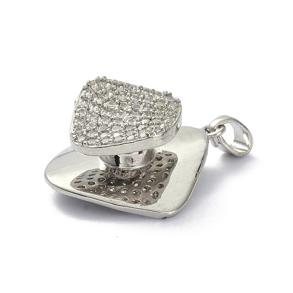 PandaHall Brass Micro Pave Clear Cubic Zirconia Pendants, Rotatablem, Rhombus, Platinum, 22x19x8mm, Hole: 4.5x2mm Brass+Cubic Zirconia...
PandaHall Brass Micro Pave Clear Cubic Zirconia Pendants, Rotatablem, Rhombus, Platinum, 22x19x8mm, Hole: 4.5x2mm Brass+Cubic Zirconia...