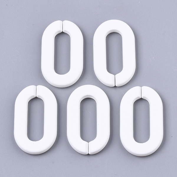 PandaHall Opaque Spray Painted Acrylic Linking Rings, Quick Link Connectors, for Cable Chains Making, Unwelded, Oval, White, 36x21x4mm...
PandaHall Opaque Spray Painted Acrylic Linking Rings, Quick Link Connectors, for Cable Chains Making, Unwelded, Oval, White, 36x21x4mm...