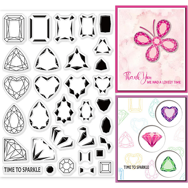 PandaHall GLOBLELAND Layering Gemstone Clear Stamps for DIY Scrapbooking Layered Gems Silicone Clear Stamp Seals for Cards Making Photo...
PandaHall GLOBLELAND Layering Gemstone Clear Stamps for DIY Scrapbooking Layered Gems Silicone Clear Stamp Seals for Cards Making Photo...