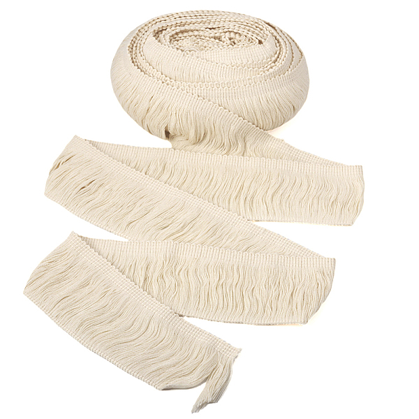 PandaHall 10 Yards Cotton Fringe Trimming Ribbon, Flat, Linen, 2-3/8 inch(60mm), about 10 yards(9.14m)/bag Cotton None Brown
PandaHall 10 Yards Cotton Fringe Trimming Ribbon, Flat, Linen, 2-3/8 inch(60mm), about 10 yards(9.14m)/bag Cotton None Brown