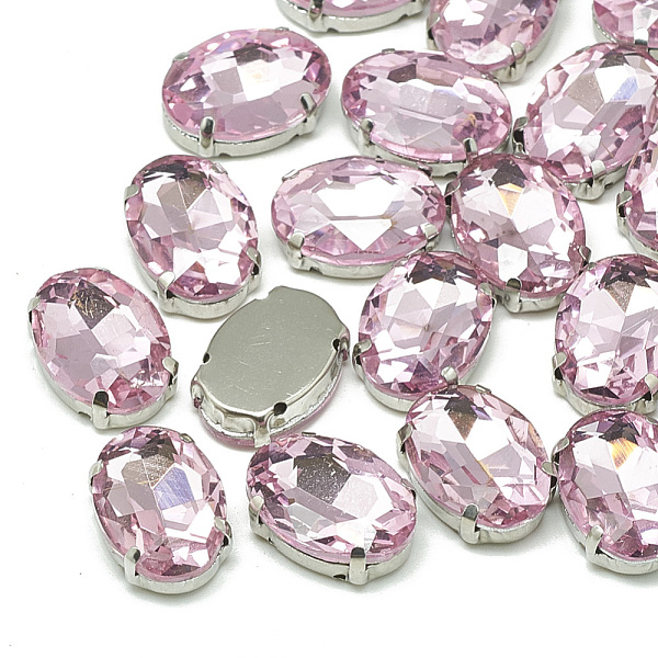 PandaHall Sew on Rhinestone, Multi-strand Links, Glass Rhinestone, with Brass Prong Settings, Garments Accessories, Faceted, Oval, Platinum..., Pink
PandaHall Sew on Rhinestone, Multi-strand Links, Glass Rhinestone, with Brass Prong Settings, Garments Accessories, Faceted, Oval, Platinum..., Pink