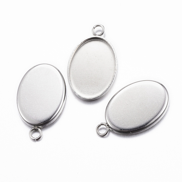 PandaHall 304 Stainless Steel Pendant Cabochon Settings, Plain Edge Bezel Cups, Oval, Stainless Steel Color, Tray: 14x10mm, 17.5x11x1.5mm...
PandaHall 304 Stainless Steel Pendant Cabochon Settings, Plain Edge Bezel Cups, Oval, Stainless Steel Color, Tray: 14x10mm, 17.5x11x1.5mm...