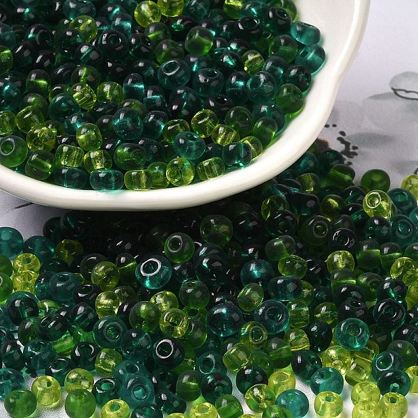PandaHall Transparent Colours Glass Round Seed Beads, Green, Green, 4x3x4mm, Hole: 1mm, about 5625pcs/pound Glass Green
PandaHall Transparent Colours Glass Round Seed Beads, Green, Green, 4x3x4mm, Hole: 1mm, about 5625pcs/pound Glass Green