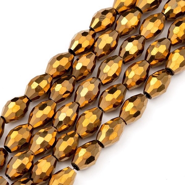 PandaHall Electroplate Glass Beads, Golden Plated, Faceted Oval, Gold, bead: 8mm long, 6mm thick, hole: 1.5mm, about 72pcs/strand Glass Oval...
PandaHall Electroplate Glass Beads, Golden Plated, Faceted Oval, Gold, bead: 8mm long, 6mm thick, hole: 1.5mm, about 72pcs/strand Glass Oval...