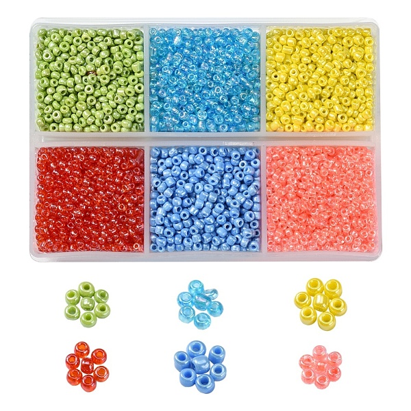PandaHall 4302Pcs 6 Style 12/0 Round Glass Seed Beads, Opaque & Transparent Colours Luster, Mixed Color, 2~2.5x1.5~2mm, Hole: 0.8~1mm..., Multicolor
PandaHall 4302Pcs 6 Style 12/0 Round Glass Seed Beads, Opaque & Transparent Colours Luster, Mixed Color, 2~2.5x1.5~2mm, Hole: 0.8~1mm..., Multicolor