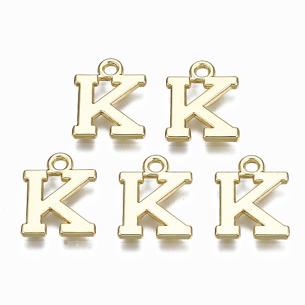 PandaHall Alloy Charms, Cadmium Free & Nickel Free & Lead Free, Alphabet, Real 16K Gold Plated, Letter.K, 14x11x1mm, Hole: 1.6mm Alloy...
PandaHall Alloy Charms, Cadmium Free & Nickel Free & Lead Free, Alphabet, Real 16K Gold Plated, Letter.K, 14x11x1mm, Hole: 1.6mm Alloy...