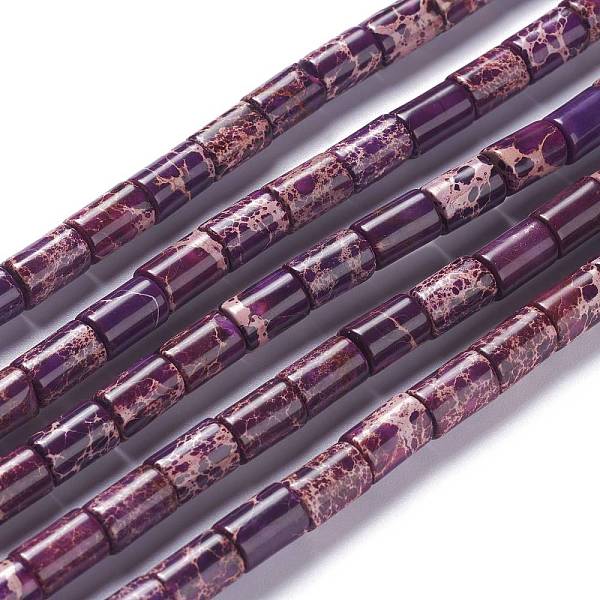 PandaHall Natural Imperial Jasper Bead Strands, Dyed, Cube, Purple, 6~6.5x8~9mm, Hole: 1.4mm, about 43pcs/strand, 15.75''(40cm) Imperial...
PandaHall Natural Imperial Jasper Bead Strands, Dyed, Cube, Purple, 6~6.5x8~9mm, Hole: 1.4mm, about 43pcs/strand, 15.75''(40cm) Imperial...