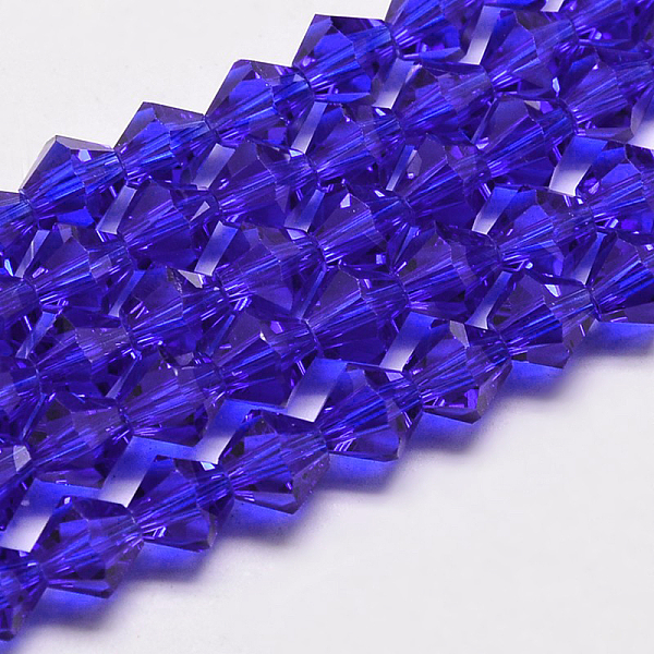 PandaHall Imitate Austrian Crystal Bicone Glass Beads Strands, Grade AA, Faceted, Dark Blue, 5x5mm, Hole: 1mm, about 55pcs/strand, 26cm...
PandaHall Imitate Austrian Crystal Bicone Glass Beads Strands, Grade AA, Faceted, Dark Blue, 5x5mm, Hole: 1mm, about 55pcs/strand, 26cm...