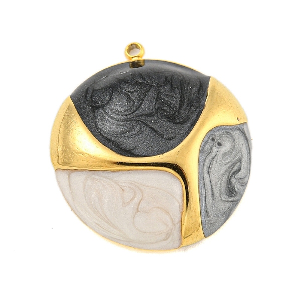 PandaHall Ion Plating(IP) 304 Stainless Steel Pendants, with Enamel, Real 18K Gold Plated, Half Round Charm, Colorful, 26x24x5mm, Hole...
PandaHall Ion Plating(IP) 304 Stainless Steel Pendants, with Enamel, Real 18K Gold Plated, Half Round Charm, Colorful, 26x24x5mm, Hole...