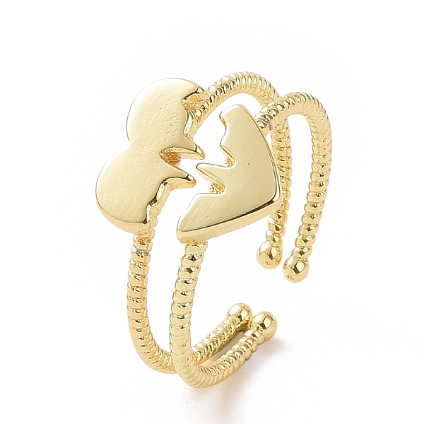 PandaHall 2Pcs 2 Style Brass Melting Heart Matching Couple Rings Set, Open Cuff Rings for Women, Golden, Inner Diameter: 16mm, 1Pc/style...
PandaHall 2Pcs 2 Style Brass Melting Heart Matching Couple Rings Set, Open Cuff Rings for Women, Golden, Inner Diameter: 16mm, 1Pc/style...