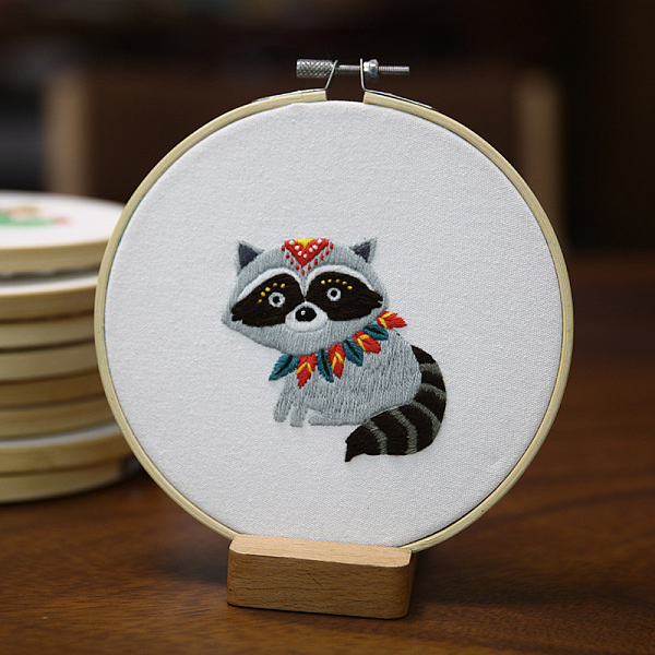 PandaHall DIY Embroidery Kits, Including Printed Cotton Fabric, Embroidery Thread & Needles, Embroidery Hoop, Raccoon Pattern, 160mm Cotton...
PandaHall DIY Embroidery Kits, Including Printed Cotton Fabric, Embroidery Thread & Needles, Embroidery Hoop, Raccoon Pattern, 160mm Cotton...