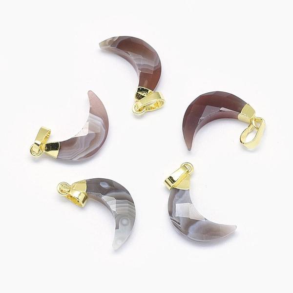 PandaHall Natural Botswana Agate Pendants, with Long-Lasting Plated Brass Findings, Faceted, Moon, Golden, 18~20x11~12.5x5mm, Hole...
PandaHall Natural Botswana Agate Pendants, with Long-Lasting Plated Brass Findings, Faceted, Moon, Golden, 18~20x11~12.5x5mm, Hole...