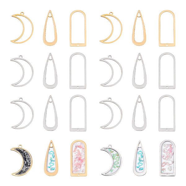 PandaHall CHGCRAFT 18Pcs 3 Styles Stainless Steel Open Back Bezel Pendants Gold and Silver Teardrop Back Bezel Pendants Resin Bezel Earring...
PandaHall CHGCRAFT 18Pcs 3 Styles Stainless Steel Open Back Bezel Pendants Gold and Silver Teardrop Back Bezel Pendants Resin Bezel Earring...
