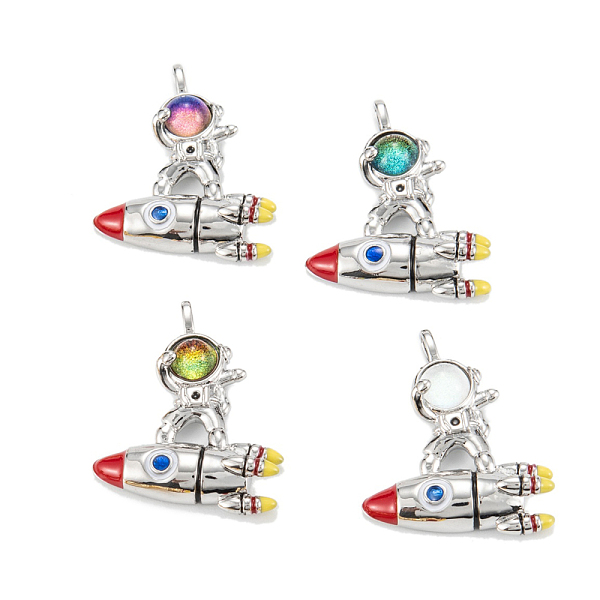 PandaHall Brass Glass Pendants, Platinum, Long-Lasting Plated, Lead Free & Nickel Free & Cadmium Free, Astronaut with Rocket, Mixed Color..., Multicolor
PandaHall Brass Glass Pendants, Platinum, Long-Lasting Plated, Lead Free & Nickel Free & Cadmium Free, Astronaut with Rocket, Mixed Color..., Multicolor