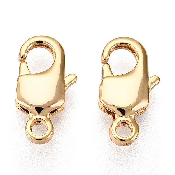 PandaHall Brass Lobster Claw Clasps, for Jewelry Making, Real 18K Gold Plated, 12.5x6.5x2.5mm, Hole: 1.6mm Brass Others
PandaHall Brass Lobster Claw Clasps, for Jewelry Making, Real 18K Gold Plated, 12.5x6.5x2.5mm, Hole: 1.6mm Brass Others