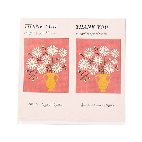 PandaHall 50Pcs Rectangle Gift Stickers, Adhesive Label Stickers, Thank You Theme, Flower, Sticker: 100x50mm, 2pcs/sheet, 25 sheets/bag...
PandaHall 50Pcs Rectangle Gift Stickers, Adhesive Label Stickers, Thank You Theme, Flower, Sticker: 100x50mm, 2pcs/sheet, 25 sheets/bag...