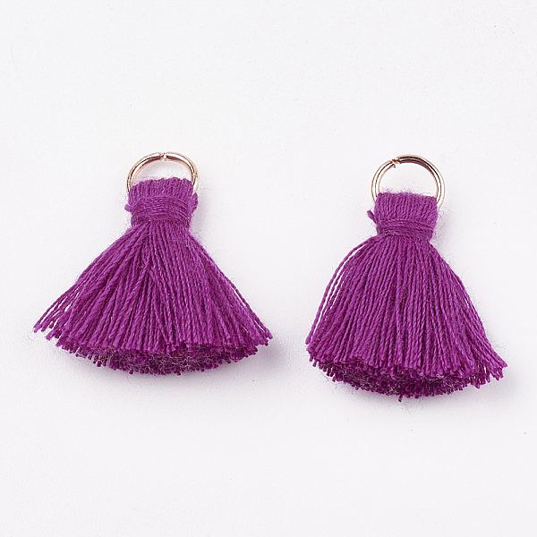 PandaHall Polycotton(Polyester Cotton) Tassel Pendant Decorations, with Iron Findings, Light Gold, Magenta, 20~30x7~8mm, Hole: 5mm..., Pink
PandaHall Polycotton(Polyester Cotton) Tassel Pendant Decorations, with Iron Findings, Light Gold, Magenta, 20~30x7~8mm, Hole: 5mm..., Pink