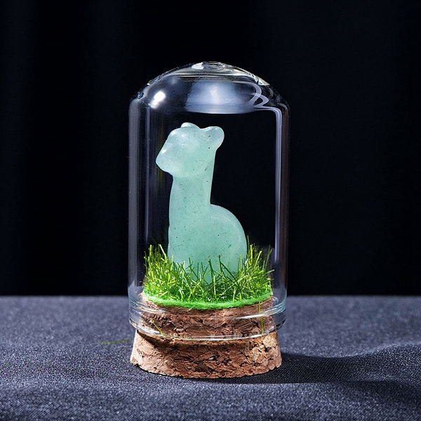 PandaHall Natural Green Aventurine Display Decorations, with Glass Cover, Alpaca, 33x55mm Green Aventurine Alpaca
PandaHall Natural Green Aventurine Display Decorations, with Glass Cover, Alpaca, 33x55mm Green Aventurine Alpaca