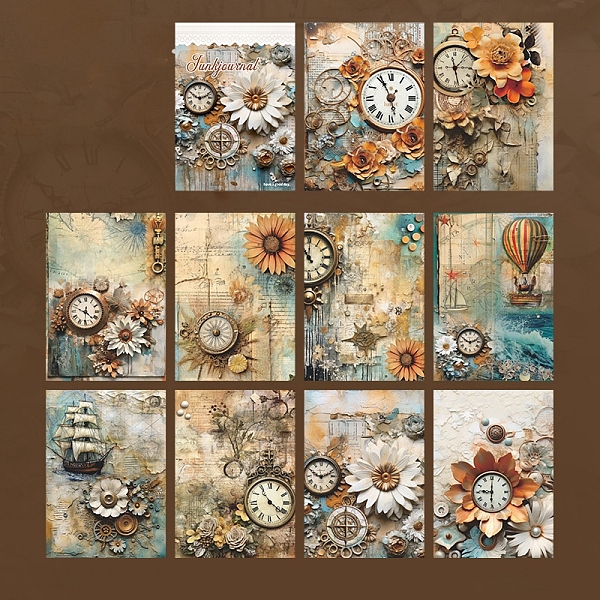 PandaHall Flower Scrapbook Paper Pads, for DIY Album Scrapbook, Background Paper, Diary Decoration, Sandy Brown, 140x100mm, 10 styles...
PandaHall Flower Scrapbook Paper Pads, for DIY Album Scrapbook, Background Paper, Diary Decoration, Sandy Brown, 140x100mm, 10 styles...