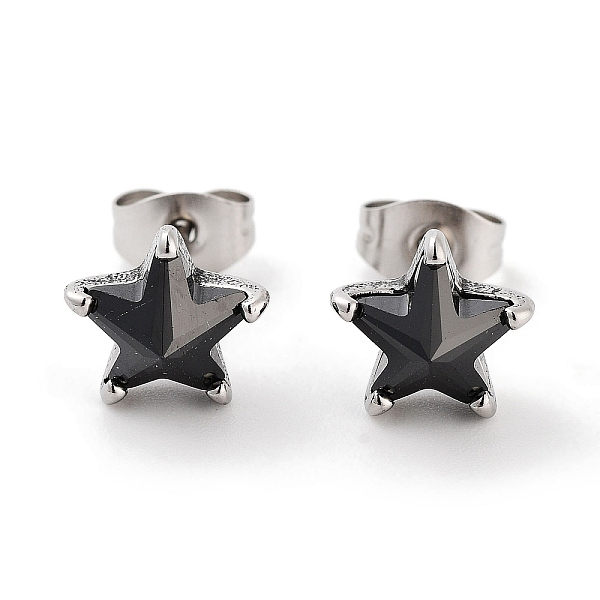 PandaHall Star 316 Surgical Stainless Steel Pave Black Cubic Zirconia Stud Earrings for Women Men, Antique Silver, 8.5x9mm 316 Surgical...
PandaHall Star 316 Surgical Stainless Steel Pave Black Cubic Zirconia Stud Earrings for Women Men, Antique Silver, 8.5x9mm 316 Surgical...