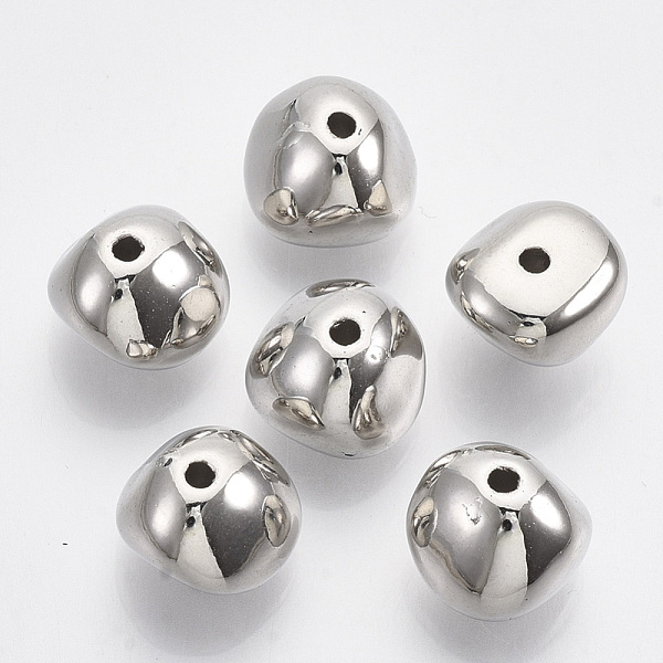 PandaHall CCB Plastic Beads, Nuggets, Platinum, 8.5x11.5x11.5mm, Hole: 1.6mm Plastic Nuggets
PandaHall CCB Plastic Beads, Nuggets, Platinum, 8.5x11.5x11.5mm, Hole: 1.6mm Plastic Nuggets