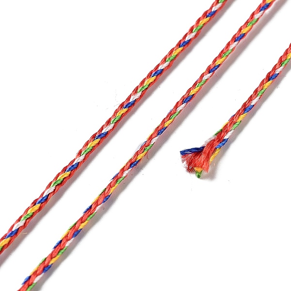 PandaHall Five Tone Polyester Jewelry Braided Cord, Round, Colorful, 1.5mm, about 87.49 Yards(80m)/Roll Polyester
PandaHall Five Tone Polyester Jewelry Braided Cord, Round, Colorful, 1.5mm, about 87.49 Yards(80m)/Roll Polyester