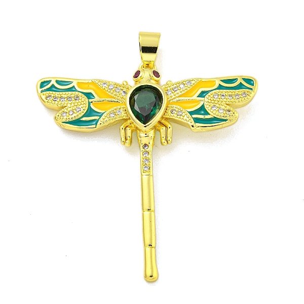 PandaHall Brass Micro Pave Clear Cubic Zirconia Pendants, Real 18K Gold Plated, Dragonfly, Dark Green, 42x40x4.5mm, Hole: 5.5x3.5mm...
PandaHall Brass Micro Pave Clear Cubic Zirconia Pendants, Real 18K Gold Plated, Dragonfly, Dark Green, 42x40x4.5mm, Hole: 5.5x3.5mm...