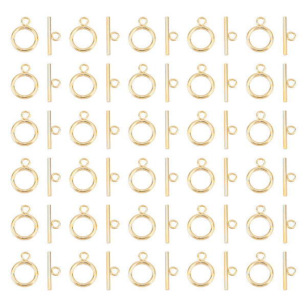 PandaHall Unicraftale 30 Sets 304 Stainless Steel Toggle Clasps, Ring, Real 18K Gold Plated, Ring: 18.5x13.5x2mm, Hole: 3mm, Bar: 20x7x2mm...
PandaHall Unicraftale 30 Sets 304 Stainless Steel Toggle Clasps, Ring, Real 18K Gold Plated, Ring: 18.5x13.5x2mm, Hole: 3mm, Bar: 20x7x2mm...