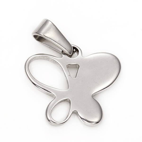 PandaHall 304 Stainless Steel Pendants, Butterfly, Stainless Steel Color, 16.5x18.5x1.5mm, Hole: 3.5x6.5mm 304 Stainless Steel Butterfly
PandaHall 304 Stainless Steel Pendants, Butterfly, Stainless Steel Color, 16.5x18.5x1.5mm, Hole: 3.5x6.5mm 304 Stainless Steel Butterfly