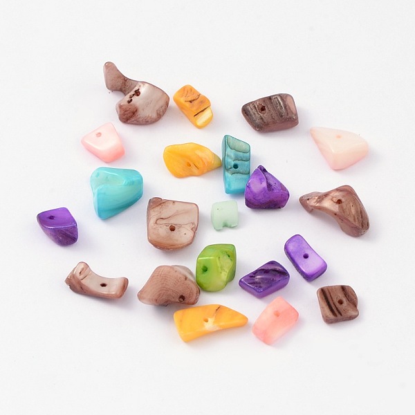 PandaHall Natural Freshwater Shell Chips Beads, Shell Shards, Dyed, Mixed Color, 8~17x5~7x4~6mm, Hole: 1mm, about 640pcs/500g Freshwater..., Multicolor
PandaHall Natural Freshwater Shell Chips Beads, Shell Shards, Dyed, Mixed Color, 8~17x5~7x4~6mm, Hole: 1mm, about 640pcs/500g Freshwater..., Multicolor
