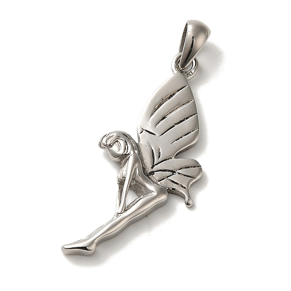 PandaHall 316L Surgical Stainless Steel Pendants, Fairy Charm, Stainless Steel Color, 37.5x18.5x3.5mm, Hole: 6x3.5mm 316L Surgical Stainless...
PandaHall 316L Surgical Stainless Steel Pendants, Fairy Charm, Stainless Steel Color, 37.5x18.5x3.5mm, Hole: 6x3.5mm 316L Surgical Stainless...