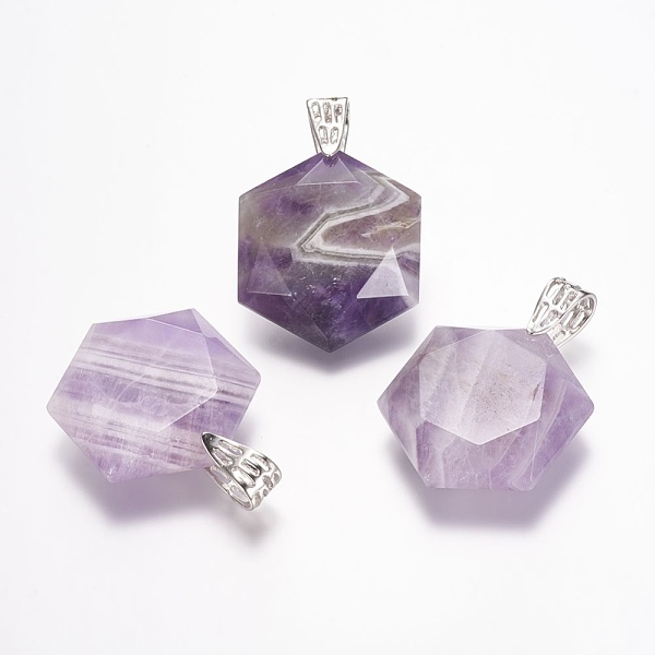 PandaHall Natural Amethyst Gemstone Pendants, Faceted, Hexagram, Platinum, 41x28x9mm, Hole: 5x9mm Amethyst Star
PandaHall Natural Amethyst Gemstone Pendants, Faceted, Hexagram, Platinum, 41x28x9mm, Hole: 5x9mm Amethyst Star