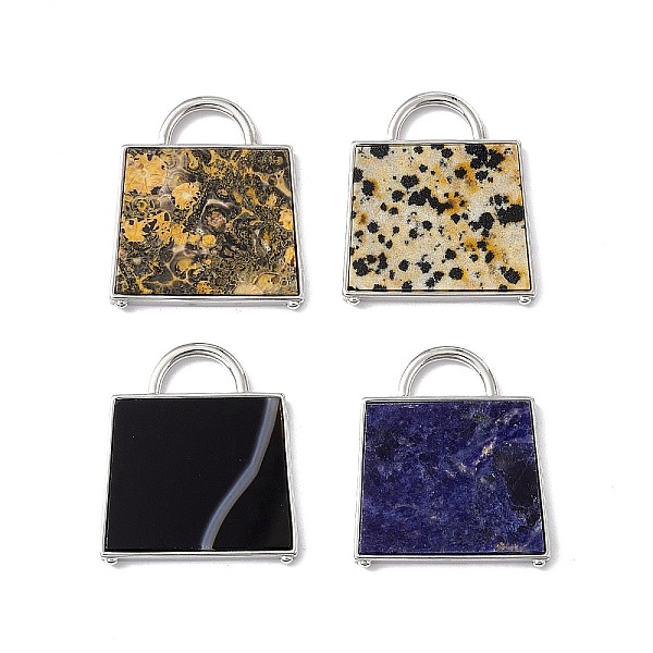 PandaHall Natural Mixed Stone Pendants, Handbag Charms, with Rack Plating Platinum Tone Brass Findings, Cadmium Free & Lead Free...
PandaHall Natural Mixed Stone Pendants, Handbag Charms, with Rack Plating Platinum Tone Brass Findings, Cadmium Free & Lead Free...