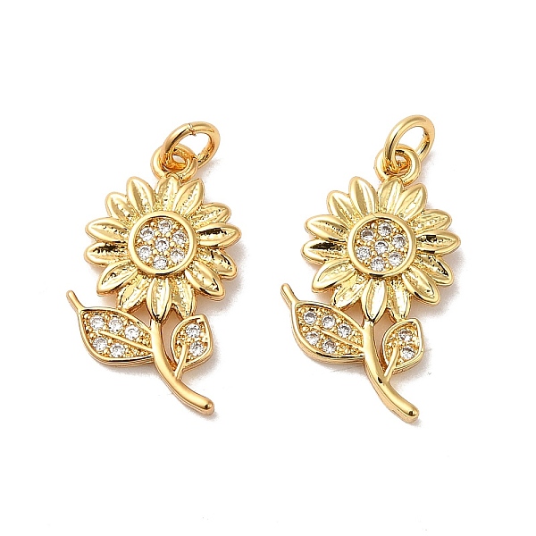 PandaHall Rack Plating Brass Micro Pave Cubic Zirconia Pendants, with Jump Ring, Long-Lasting Plated, Lead Free & Cadmium Free, Sunflower..., Clear
PandaHall Rack Plating Brass Micro Pave Cubic Zirconia Pendants, with Jump Ring, Long-Lasting Plated, Lead Free & Cadmium Free, Sunflower..., Clear
