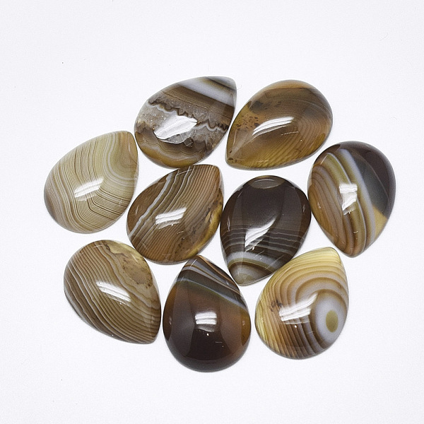 PandaHall Natural Banded Agate/Striped Agate Cabochons, Dyed, Teardrop, Coffee, 25x18x6~7mm Banded Agate Teardrop Brown
PandaHall Natural Banded Agate/Striped Agate Cabochons, Dyed, Teardrop, Coffee, 25x18x6~7mm Banded Agate Teardrop Brown
